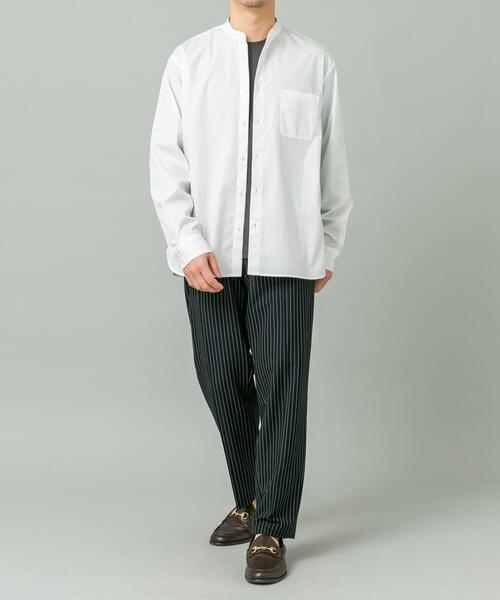 URBAN RESEARCH ROSSO MEN（アーバンリサーチロッソメン）の「『WEB限定』『防シワ/防臭』アーバンリラックスブロードバンドシャツ（シャツ/ブラウス・メンズ・ホワイト/ライトブルー/カーキ/チャコールグレー/ブルー/ネイビー・SMALL/MEDIUM/X-LARGE/LARGE）」の12枚目の写真