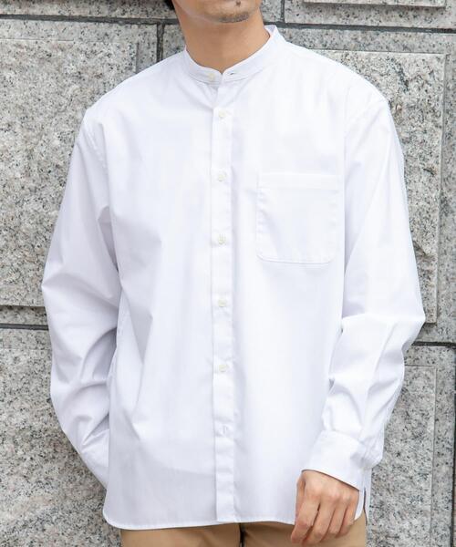 URBAN RESEARCH ROSSO MEN（アーバンリサーチロッソメン）の「『WEB限定』『防シワ/防臭』アーバンリラックスブロードバンドシャツ（シャツ/ブラウス・メンズ・ホワイト/ライトブルー/カーキ/チャコールグレー/ブルー/ネイビー・SMALL/MEDIUM/X-LARGE/LARGE）」の13枚目の写真