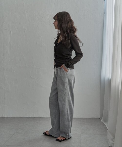 notch.（ノッチ）の「バイカラーシアーリブカーディガン（カーディガン/ボレロ・レディース・イエロー/ブラック/オフホワイト/グレー・M）」の14枚目の写真