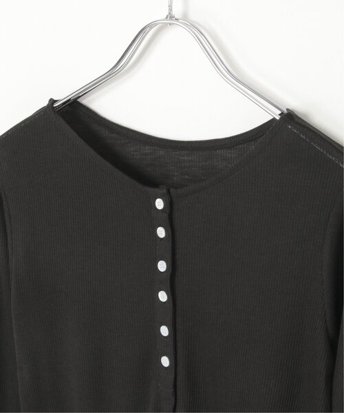 notch.（ノッチ）の「バイカラーシアーリブカーディガン（カーディガン/ボレロ・レディース・イエロー/ブラック/オフホワイト/グレー・M）」の19枚目の写真