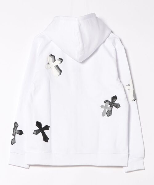 LUXE/R GOLF(ラグジュ ゴルフ)の「(RM)【LUXE/R GOLF】ストレッチ ポンチ クロスワッペン 長袖 ジップパーカー(パーカー・メンズ・ブラック/杢グレー/ホワイト・X-LARGE/LARGE/MEDIUM)」の16枚目の写真