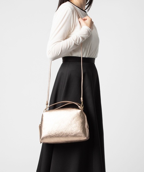 GIANNI CHIARINI(ジャンニ キアリーニ)の「GIANNI CHIARINI / ALIFA M ジャンニ キアリーニ 2WAY ショルダーバッグ(ハンドバッグ・レディース・ホワイト系1/シルバー・FREE)」の3枚目の写真