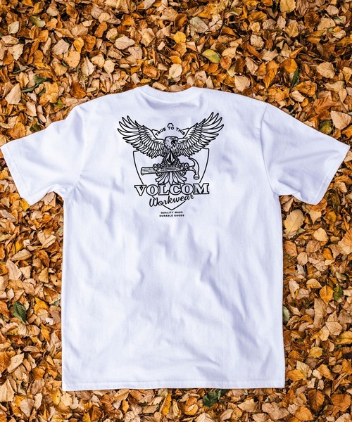 VOLCOM(ボルコム)の「VOLCOM メンズ HAMMERED SPLIT SST Tシャツ 【2026年春夏モデル】(Tシャツ/カットソー・メンズ・ホワイト/ブラック・X-LARGE/LARGE/MEDIUM/SMALL)」の3枚目の写真
