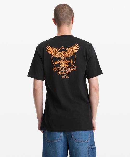 VOLCOM(ボルコム)の「VOLCOM メンズ HAMMERED SPLIT SST Tシャツ 【2026年春夏モデル】(Tシャツ/カットソー・メンズ・ホワイト/ブラック・X-LARGE/LARGE/MEDIUM/SMALL)」の13枚目の写真