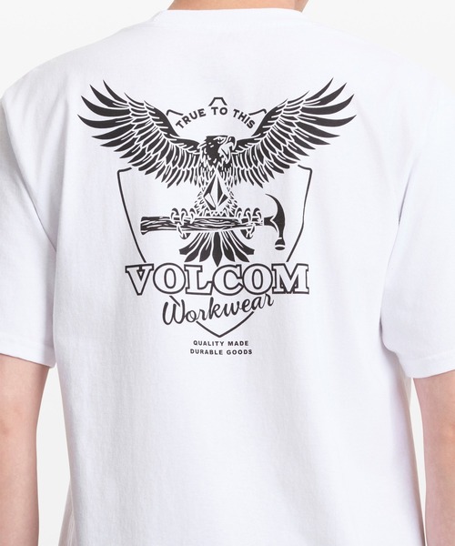 VOLCOM(ボルコム)の「VOLCOM メンズ HAMMERED SPLIT SST Tシャツ 【2026年春夏モデル】(Tシャツ/カットソー・メンズ・ホワイト/ブラック・X-LARGE/LARGE/MEDIUM/SMALL)」の6枚目の写真