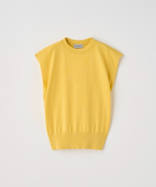 JOHN SMEDLEY(ジョンスメドレー)の「フレンチスリーブコットンニットプルオーバー(ニット/セーター・レディース・イエロー系その他2・S)」の1枚目の写真