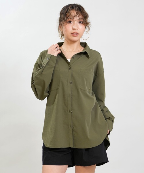 RIKKA FEMME(リッカファム)の「RIKKA FEMME/リッカファム 長袖 シャツ 吸水速乾 UVカット RF6S-2603(シャツ/ブラウス・レディース・ブラック/カーキ/ホワイト/イエロー・FREE)」の17枚目の写真