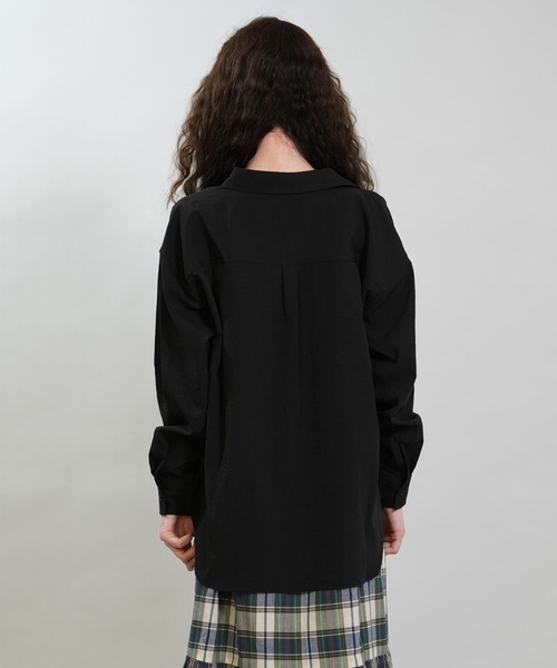 RIKKA FEMME(リッカファム)の「RIKKA FEMME/リッカファム 長袖 シャツ 吸水速乾 UVカット RF6S-2603(シャツ/ブラウス・レディース・ブラック/カーキ/ホワイト/イエロー・FREE)」の12枚目の写真