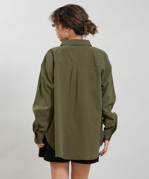 RIKKA FEMME(リッカファム)の「RIKKA FEMME/リッカファム 長袖 シャツ 吸水速乾 UVカット RF6S-2603(シャツ/ブラウス・レディース・ブラック/カーキ/ホワイト/イエロー・FREE)」の18枚目の写真