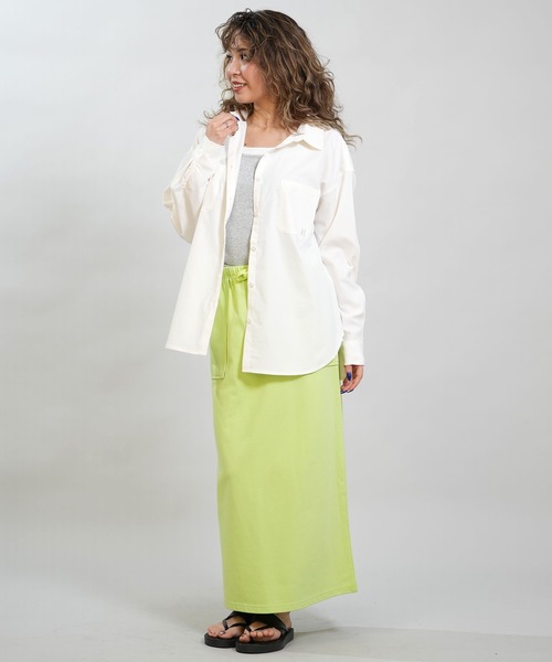 RIKKA FEMME(リッカファム)の「RIKKA FEMME/リッカファム 長袖 シャツ 吸水速乾 UVカット RF6S-2603(シャツ/ブラウス・レディース・ブラック/カーキ/ホワイト/イエロー・FREE)」の7枚目の写真