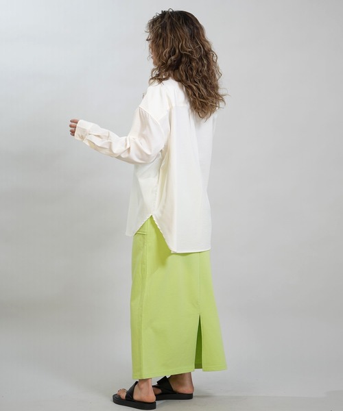 RIKKA FEMME(リッカファム)の「RIKKA FEMME/リッカファム 長袖 シャツ 吸水速乾 UVカット RF6S-2603(シャツ/ブラウス・レディース・ブラック/カーキ/ホワイト/イエロー・FREE)」の8枚目の写真