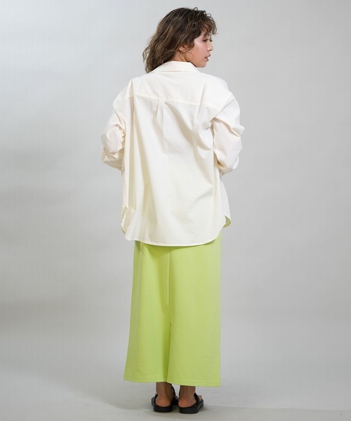 RIKKA FEMME(リッカファム)の「RIKKA FEMME/リッカファム 長袖 シャツ 吸水速乾 UVカット RF6S-2603(シャツ/ブラウス・レディース・ブラック/カーキ/ホワイト/イエロー・FREE)」の9枚目の写真