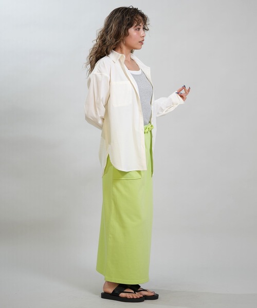 RIKKA FEMME(リッカファム)の「RIKKA FEMME/リッカファム 長袖 シャツ 吸水速乾 UVカット RF6S-2603(シャツ/ブラウス・レディース・ブラック/カーキ/ホワイト/イエロー・FREE)」の10枚目の写真