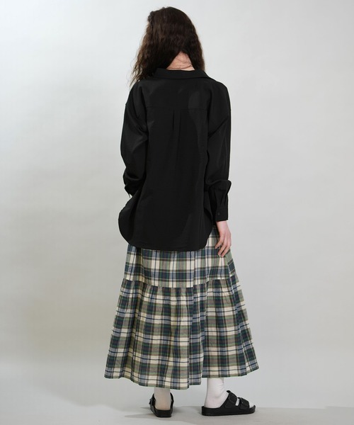 RIKKA FEMME(リッカファム)の「RIKKA FEMME/リッカファム 長袖 シャツ 吸水速乾 UVカット RF6S-2603(シャツ/ブラウス・レディース・ブラック/カーキ/ホワイト/イエロー・FREE)」の15枚目の写真