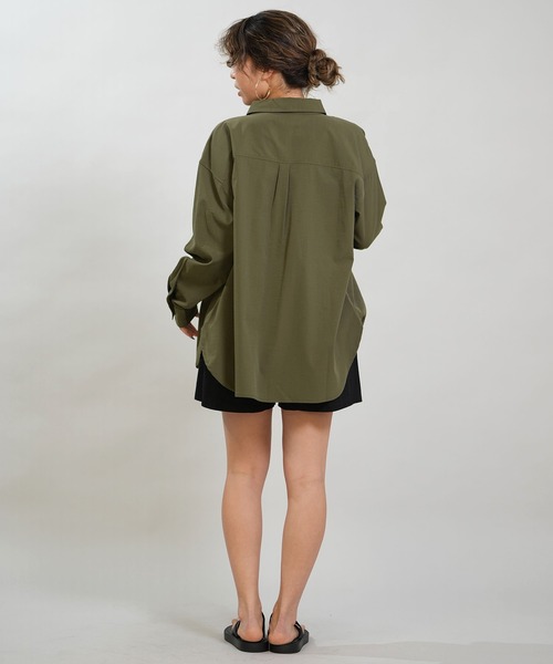 RIKKA FEMME(リッカファム)の「RIKKA FEMME/リッカファム 長袖 シャツ 吸水速乾 UVカット RF6S-2603(シャツ/ブラウス・レディース・ブラック/カーキ/ホワイト/イエロー・FREE)」の21枚目の写真