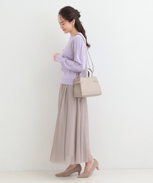 SHOO・LA・RUE（シューラルー）の「【2WAY】サイドベルトが上品 ミニトートバッグ（ショルダーバッグ・レディース・グレー/ブルー/ブラック・00）」の22枚目の写真