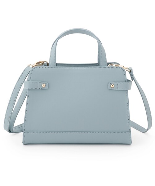 SHOO・LA・RUE（シューラルー）の「【2WAY】サイドベルトが上品 ミニトートバッグ（ショルダーバッグ・レディース・グレー/ブルー/ブラック・00）」の18枚目の写真