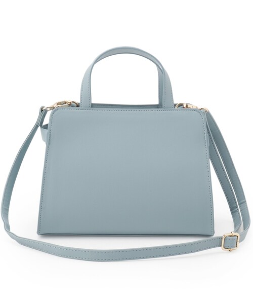 SHOO・LA・RUE（シューラルー）の「【2WAY】サイドベルトが上品 ミニトートバッグ（ショルダーバッグ・レディース・グレー/ブルー/ブラック・00）」の8枚目の写真