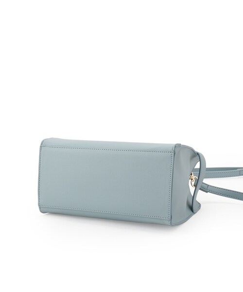 SHOO・LA・RUE（シューラルー）の「【2WAY】サイドベルトが上品 ミニトートバッグ（ショルダーバッグ・レディース・グレー/ブルー/ブラック・00）」の9枚目の写真