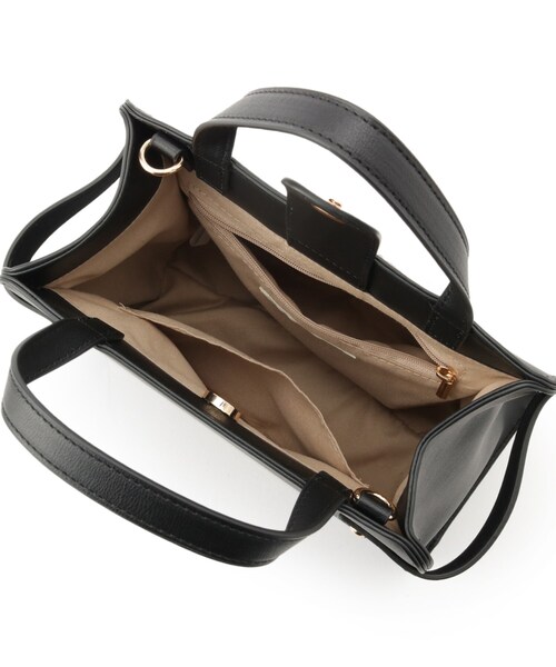 SHOO・LA・RUE（シューラルー）の「【2WAY】サイドベルトが上品 ミニトートバッグ（ショルダーバッグ・レディース・グレー/ブルー/ブラック・00）」の12枚目の写真