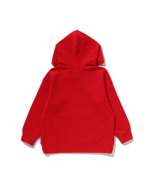 A BATHING APE（アベイシングエイプ）の「BABY MILO PULLOVER HOODIE（パーカー・キッズ・グレー/レッド・130）」の5枚目の写真
