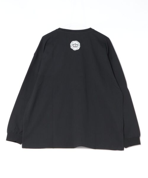 BABYDOLL(ベビードール)の「親子お揃い ロックフューエルロンT 1393A(Tシャツ/カットソー・レディース・ホワイト/ブラック・ユニセックスS/ユニセックスM/ユニセックスL/ユニセックスXL)」の3枚目の写真