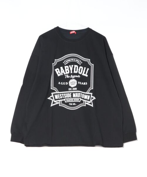 BABYDOLL(ベビードール)の「親子お揃い ロックフューエルロンT 1393A(Tシャツ/カットソー・レディース・ホワイト/ブラック・ユニセックスS/ユニセックスM/ユニセックスL/ユニセックスXL)」の4枚目の写真