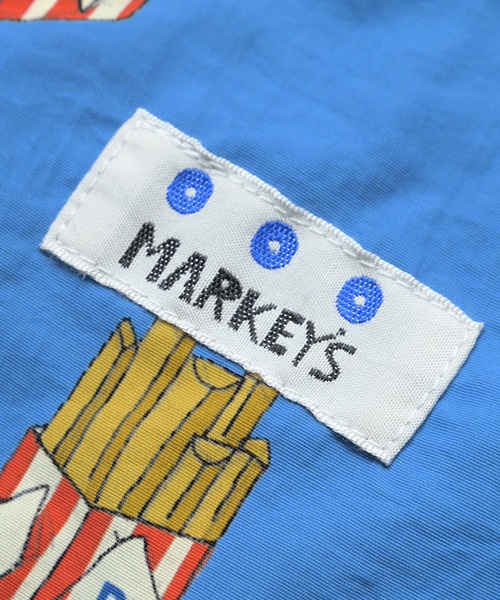 MARKEY'S（マーキーズ）の「総柄ナイロンナップサック（エコバッグ/サブバッグ・キッズ・ライトグレー/グリーン/ベージュ/ブルー・FREE）」の7枚目の写真