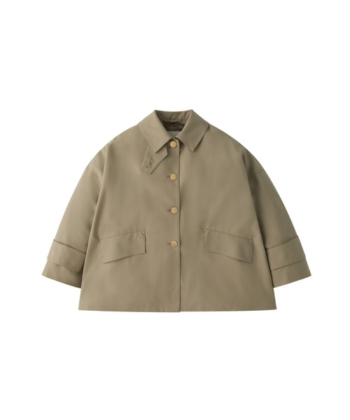 Mackintosh(マッキントッシュ)の「HUMBIE SHORT MB(ステンカラーコート・レディース・ホワイト/ネイビー/ベージュ・6)」の2枚目の写真