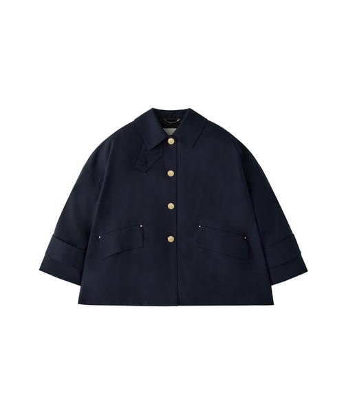 Mackintosh(マッキントッシュ)の「HUMBIE SHORT MB(ステンカラーコート・レディース・ホワイト/ネイビー/ベージュ・6)」の3枚目の写真