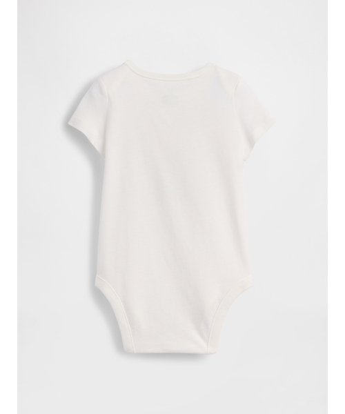 GAP(ギャップ)の「はじめてのお気に入り オーガニックコットン グラフィック ボディスーツ (ベビー)(ロンパース・キッズ・オフホワイト・80cm/70cm/60cm/50cm/90cm)」の2枚目の写真