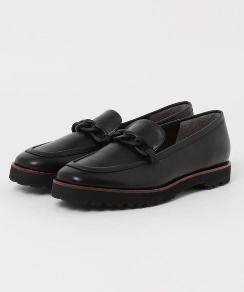 tsumori chisato WALK(ツモリチサトウォーク)の「チェーンモチーフタンクソールローファー(ローファー・レディース・ブラック・22.5cm/23.0cm/23.5cm/24.0cm/24.5cm)」の1枚目の写真
