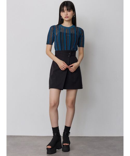 MURUA（ムルーア）の「ダブルベルトソックブーツサンダル（ブーツ・レディース・ブラック・22.5/24.5/23.5）」の3枚目の写真