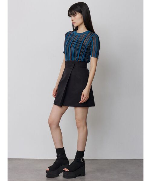 MURUA（ムルーア）の「ダブルベルトソックブーツサンダル（ブーツ・レディース・ブラック・22.5/24.5/23.5）」の4枚目の写真