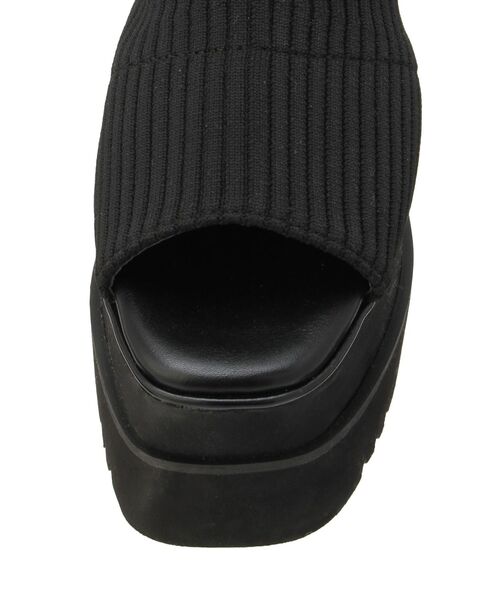 MURUA（ムルーア）の「ダブルベルトソックブーツサンダル（ブーツ・レディース・ブラック・22.5/24.5/23.5）」の14枚目の写真