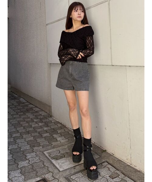 MURUA(ムルーア)の「ダブルベルトソックブーツサンダル(ブーツ・レディース・ブラック・22.5/24.5/23.5)」の17枚目の写真