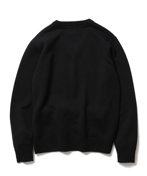 BEAMS（ビームス）の「＜WEB限定＞BEAMS / NEW STANDARD ミリタリーVネックセーター（ニット/セーター・メンズ・オフホワイト/チャコールグレー/ブラック・X-LARGE/LARGE/SMALL/MEDIUM）」の8枚目の写真