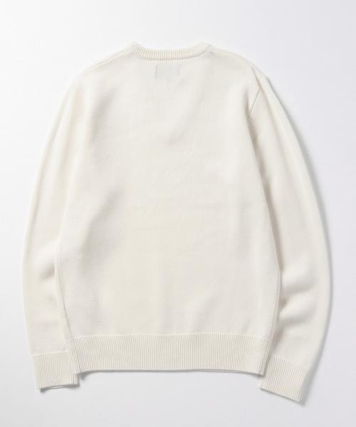 BEAMS（ビームス）の「＜WEB限定＞BEAMS / NEW STANDARD ミリタリーVネックセーター（ニット/セーター・メンズ・オフホワイト/チャコールグレー/ブラック・X-LARGE/LARGE/SMALL/MEDIUM）」の21枚目の写真