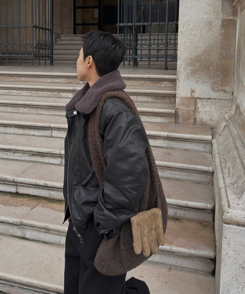 LETERIE（レテリー）の「BOUCLE REVERSIBLE SHOULDER BAG_BROWN（ショルダーバッグ・レディース・ブラウン・FREE）」の4枚目の写真