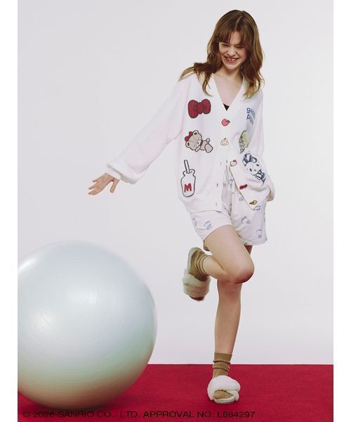 sanrio house(サンリオハウス)の「【gelato pique】【LADIES】スムーズィ―カーディガン(ルームウェア/パジャマ・レディース・オフホワイト/ライトブルー/ネイビー/ピンク・F)」の20枚目の写真