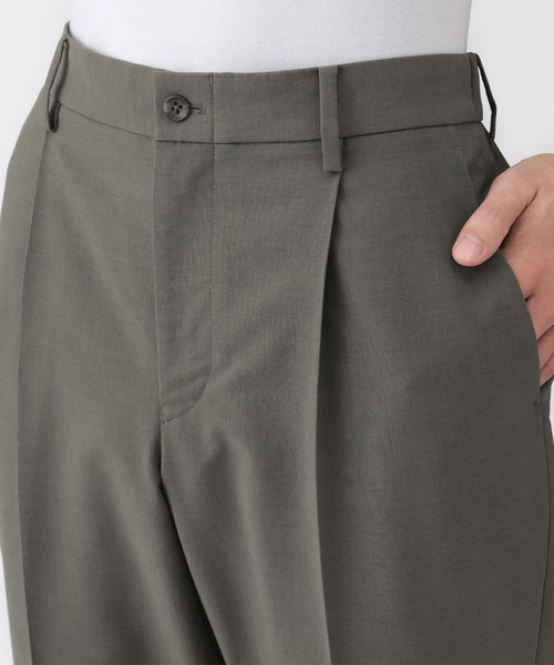 無印良品(ムジルシリョウヒン)の「紳士 撥水ストレッチワンタックパンツ(その他パンツ・メンズ・グレー系/ブラック・S/M/L/XL)」の12枚目の写真