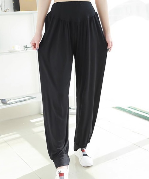 SallyLunn(サリーラン)の「ウエストゴムリラックスジョガーパンツ(その他パンツ・レディース・ブラック・MEDIUM/LARGE)」の3枚目の写真