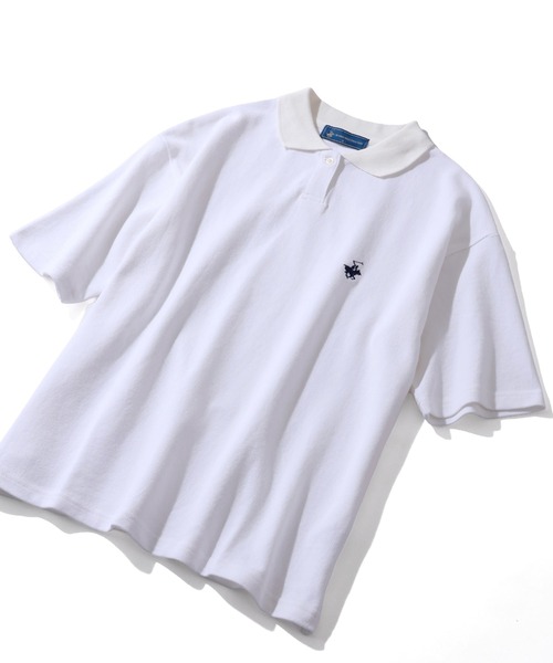 BEVERLY HILLS POLO CLUB(ビバリーヒルズポロクラブ)の「【Bevery Hills Polo Club/ビバリーヒルズ ポロクラブ】ワンポイント ロゴ刺繍 半袖 ポロシャツ(ポロシャツ・レディース・ホワイト/ブラック/ホワイト系その他/ネイビー・S/M)」の11枚目の写真