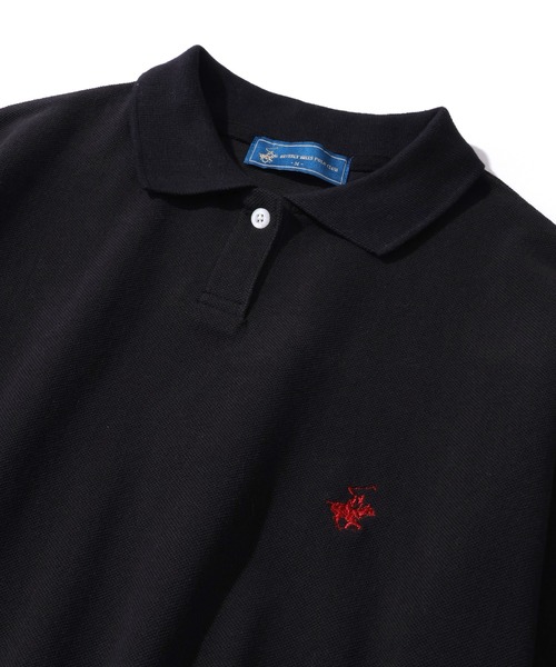 BEVERLY HILLS POLO CLUB(ビバリーヒルズポロクラブ)の「【Bevery Hills Polo Club/ビバリーヒルズ ポロクラブ】ワンポイント ロゴ刺繍 半袖 ポロシャツ(ポロシャツ・レディース・ホワイト/ブラック/ホワイト系その他/ネイビー・S/M)」の7枚目の写真