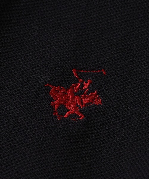 BEVERLY HILLS POLO CLUB(ビバリーヒルズポロクラブ)の「【Bevery Hills Polo Club/ビバリーヒルズ ポロクラブ】ワンポイント ロゴ刺繍 半袖 ポロシャツ(ポロシャツ・レディース・ホワイト/ブラック/ホワイト系その他/ネイビー・S/M)」の6枚目の写真