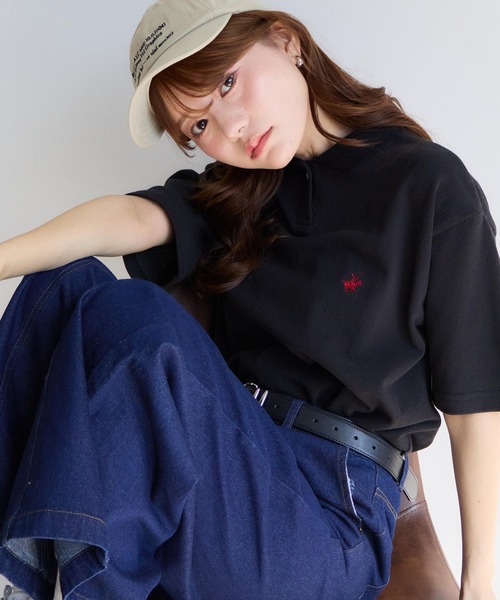 BEVERLY HILLS POLO CLUB(ビバリーヒルズポロクラブ)の「【Bevery Hills Polo Club/ビバリーヒルズ ポロクラブ】ワンポイント ロゴ刺繍 半袖 ポロシャツ(ポロシャツ・レディース・ホワイト/ブラック/ホワイト系その他/ネイビー・S/M)」の21枚目の写真