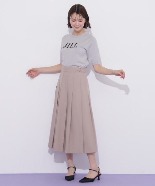 JILL by JILL STUART(ジルバイジルスチュアート)の「サイドベルトプリーツスカート(スカート・レディース・ネイビー/ベージュ/グレー・MEDIUM/SMALL)」の19枚目の写真