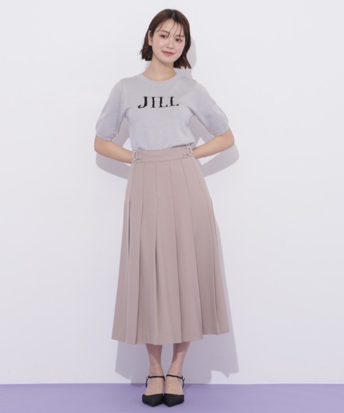 JILL by JILL STUART(ジルバイジルスチュアート)の「サイドベルトプリーツスカート(スカート・レディース・ネイビー/ベージュ/グレー・MEDIUM/SMALL)」の12枚目の写真