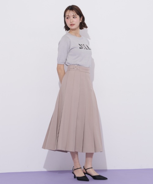 JILL by JILL STUART(ジルバイジルスチュアート)の「サイドベルトプリーツスカート(スカート・レディース・ネイビー/ベージュ/グレー・MEDIUM/SMALL)」の20枚目の写真