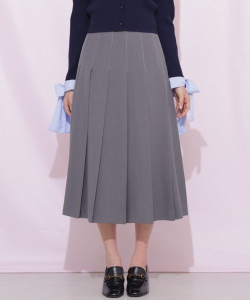 JILL by JILL STUART(ジルバイジルスチュアート)の「サイドベルトプリーツスカート(スカート・レディース・ネイビー/ベージュ/グレー・MEDIUM/SMALL)」の11枚目の写真